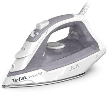 Tefal Virtuo 30 Steam Iron with Ceramic Soleplate, 130g Steam Boost and 27g Continuous Steam, 240ml Water Tank, Precision Tip Vertical Steaming, Anti Drip, FV2C47G0