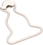Amanaote 1.25" Inside Bottom Size Silvery Dungaree Fastener Overall Clip Suspender Buckle Pack of 12