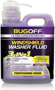 BUGOFF Windshield Washer Fluid Ultra-Concentrated (Professional 200+ Gallons)