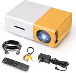 MARVELRY Mini Projector 4K 1080P Home Theater Outdoor Movie Video Mini Projector with USB Interfaces and Remote Control, Compatible with Smartphone/Tablet/Laptop/TV Stick/USB Drive