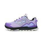 ALTRA Women's Lone Peak All-WTHR Low 2 Trail Running Shoe, Gray/Purple, 7.5