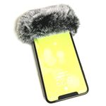 RUDFUZ Furry Microphone Wind Shield Cover Windscreen Muff for Phone & Most Lavalier Microphones