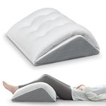 Shinnwa Knee Wedge Pillow with Adjustable Memory Foam Top, Leg Elevation Support Post Surgery Recovery&Pain Relief, Bed Wedge Pillow for Sleeping, Legs and Lower Back Support