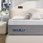 Molblly Single Mattress,Memory Foam Mattress Single,Comfortable 3ft Single Bed Mattress,Back Pain Relief,Medium Firm Mattress(90x190x20cm)