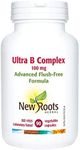 New Roots Herbal - Ultra B Complex 100mg - 90 Capsules - B-Complex Vitamin for Men and Women - Vitamin B Complex Capsules - B Complex Vitamin Supplement - B Vitamins Complex for Men and Women