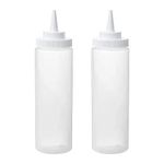 Ikea GRILLTIDER Squeeze bottle, 2 Pack [Plastic/transparent]