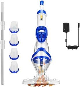 VIVOHOME Handheld Pool Vacuum Cordless Cleaner Powerful 40W Motor 19GPM Suction Long-Run 75min Battery, 2.6L Visible Filter, Adjustable 8.2FT Pole for Above Ground & In-Ground Pools