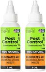 Nature's Dome Indoor Bug Spray 2 Pack – Natural Pet & Kid-Safe Pest Control Concentrate with Essential Oils – Roach, Spider, Flea, Mosquito & Ant Killer – Safe for Home & Outdoor Use, 2 oz Each