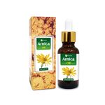 Salvia Arnica (Arnica Montana) Therapeutic Essential Oil Amber Bottle By Salvia 100% Pure & Natural Undiluted Uncut Cold Pressed Premium Aromatherapy Oil - 15 ML