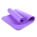 Lions Yoga Mat 10mm Thick – Premium NBR Foam Anti Slip Exercise Mat with Carry Strap, Eco Friendly workout Yoga matt for Men Women, Home Gym Exercise, 180x60cm (Purple)