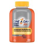 One A Day Women 50 Plus Multivitamin Gummies- Advanced Multivitamin Gummy with Brain Function & Immunity Support, Formulated with Vitamins & Minerals for Women 50+, 130 Gummies