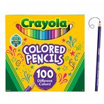 Crayola Colored Pencils Adult Coloring Set, Gift, 100 Count