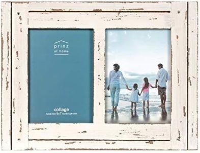 PRINZ 2 Opening Homestead Legno Antico Collage Cornice, 12,7 x 17,8 cm, Colore: Bianco