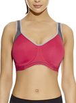 Freya Women's Active Underwire Moulded Sports Bra, Hot Crimson, 34G