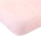 Travel Crib Sheet Cotton Compatible with Guava Lotus, Dream on Me Travel Crib Light Playard and Others, Ultra Soft Breathable Sheet, Unisex, Boys & Girls, Pink