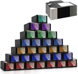 Peohud 25 Pack Black Gift Boxes with Window for Hat, Paper Hat Display Case, Fold Storage Containter Packing Boxes for Baseball Caps, Snapbacks, Trucker Cap, 7.8" x 7.8" x 4.8"