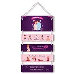 Regalocasila Purplish Wooden Mom Pregnancy Wall Hanging With Beautiful Motivational Quote