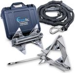 WAVESRX TriAnchor - Stainless Steel Folding PWC & Boat Anchor Kit | Sets Instantly for Effortless Boat & Jet Ski Anchoring | Compact Patent-Pending Design Grips Better Than Plow, Fluke or Box Anchor