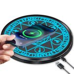 Wireless Charger Qi 10W Wireless Charging Pad, 7.5W Compatible with iPhone 11/11 Pro/11 Pro Max/Xs Max/XR/XS/X/8/8 Plus, 10W Fast Charging Samsung Galaxy S10/S10+/S9/S8/Note 10/10+/9/8 (No AC Adapter)