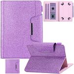 Artyond Case for 8 Inch Tablet,Universal Multi-angle Viewing Stand with Card Slots Folio Case for iPad Mini 7.9/8.3, Kindle Fire HD 8/HD8 Plus/Galaxy Tab A/Tab E/Tab 4/Tab S2 8.0 (Purple)