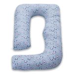 COOZLY G Shape Belly Back Pregnancy Pillow | G Shape Maternity Pillow With 100% Cotton Removable Covers | G Pregnancy Sleeping Pillow (Koala), Multicolor