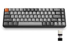 Magic-Refiner K68 60% Wireless Mechanical Keyboard, Bluetooth 5.0/2.4GHz with Dual Mode 2-in-1 Receiver, Ergonomic Compact 68-Key Hot Swappable Gaming Keyboard, Red Switch for Mac Windows PC