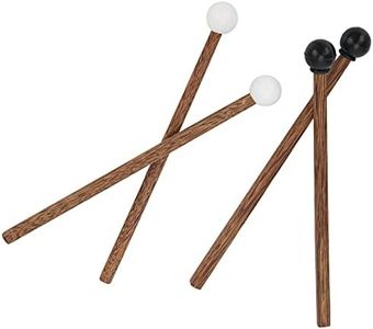 4Pcs Steel Tongue Drum Mallet, Children's Rubber Drumsticks 6.5in Percussion Instrument Parts for Child Drummers and Practitioners