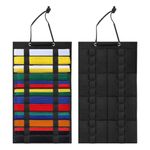 Martial Arts Belt Holder, Black Karate Taekwondo Belt Organizer for 12 Belts, Wall Hanging Martial Arts Belt Display Holder for Kids Adults, Wall Belt Hanger for Martial Arts Karate Taekwondo Learners
