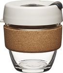 KeepCup 8oz Reusable Coffee Cup. Toughened Glass Cup & Natural Cork Band. 8-Ounce/Small, Filter