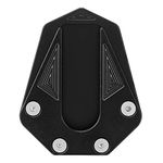 Motorcycle Kickstand, Anti-skid Foot Kickstand Extension Pad Enlarger fit for TRK 502(Black)