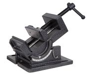 WEN TV434 4.25 in. Industrial Strength Benchtop and Drill Press Tilting Angle Vise