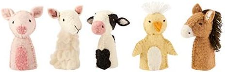 Mud Pie Barnyard Finger Puppet Set, Multicolored (12600084)