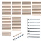 Repair Kit / Replacement Parts Set Suitable for IKEA Kallax 5 Shelf Screws (#104321) and Wooden Dowels (#101339)