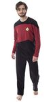 INTIMO Star Trek Next Generation Men's Picard Uniform Costume Sleepwear Raglan and Pants Pajama Set (Large)