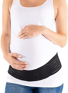 Belly Bandit Women's Maternity 2-in-1 Hip Bandit, Maternity Belly Support Band & Hip Wrap, L-XL, Black