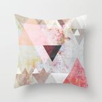 alphadecor slimmingpiggy comfortable bedding the color triangle lattice 20x20 inch pillow case throw pillow covers 20 x 20 inches / 50 by 50 cm for dance room,couch,kids girls,dance room,couples wi