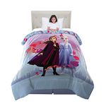 Franco Kids Bedding Super Soft Microfiber Reversible Comforter, Twin/Full Size 72" x 86", Disney Frozen 2