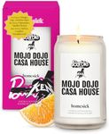 Homesick Scented Candles for Home (Ken's Mojo Casa) - 13.75 oz Long-Lasting Soy Wax Blend Jar Candle Gifts for Women for All Occasions, 60-80 Hours Burn Time - Notes of Hay Cinnamon & Leather