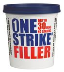 Everbuild – One Strike – Multi-Purpose Quick-Drying Filler – One-Time Application – White – 1 Litre Tub