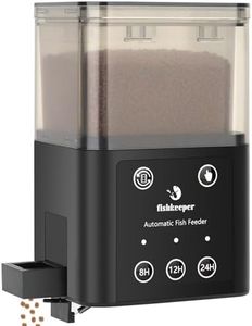 fishkeeper Distributeur Automatique de Nourriture pour Poissons avec Trois Modes d'alimentation programmés, 200ml Convient pour l'alimentation d'aquariums en Vacances
