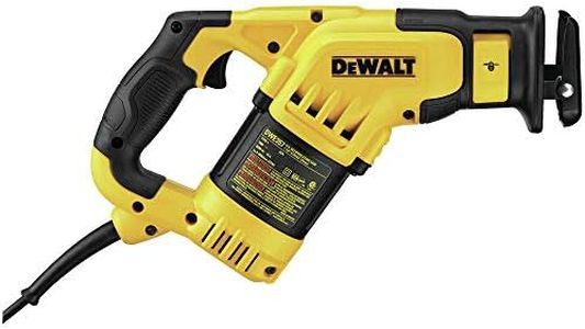 DEWALT DWE357 10-Amp Compact Reciprocating Saw, Yellow, 6 inches