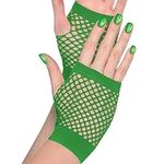 Green Short Fishnet Gloves ( One Si