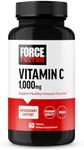 FORCE FACTOR Vitamin C 1000mg Immune Support Supplement, Vitamin C Supplement Immunity Vitamins Plus Antioxidant Support, Premium Quality, Vegan, 60 Vitamin C Tablets