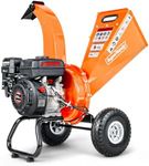 SuperHandy Mini Wood Chipper Shredder Mulcher Heavy Duty 196cc Compact Design 50mm Max Capacity