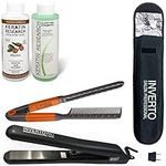 Brazilian Keratin Hair Treatment VALUE KIT I with Flat Iron and much more, Professional results Straighten and Smoothes Hair