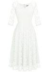 White Midi Dress for Women Wedding Dress Long Sleeve V Neck White Sexy Dress Women UK Dress Wedding Guest Women White XL