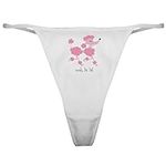 CafePress Poodle Thong Underwear, F
