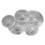 Mosico Low Volume Cymbal Pack Mute Cymbal Set 14"/16"/18"/20" 5 Pieces Drum Cymbal Set Practice Cymbal