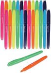 Amazon Basics Chisel Tip, Fluorescent Ink Highlighters, Multicolor - Pack of 24