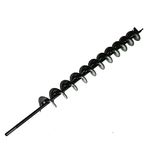 LiGuVCY Auger Drill Bit 2 x 24 Inch Surface Auger Drill Bit for Planting Garden Auger Drill String or Umbrella Hole Excavator Suitable for 3/8 Inch Hex Drive Drill Bit